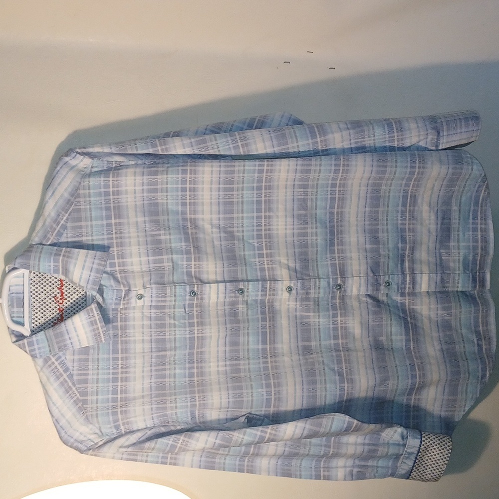 Robert Graham Men's Plaid Casual Button Down Flip Cuff Shirt Size 2XL